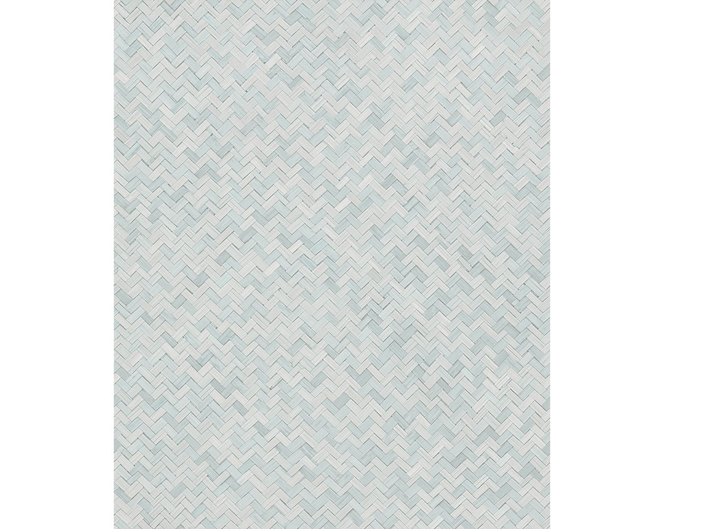 Tapet bleu pastel cu model geometric, Marburg Botanica 33312