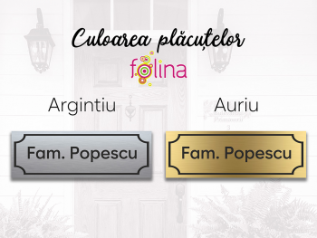 Plăcuță gravată personalizată pentru ușă cu numele dumneavoastră de familie, 15x5 cm 1.-Placuta-usa-intrare-nume-familie-dibond-gravat-15x5-cm-diverse-dimensiuni-simulare-6707
