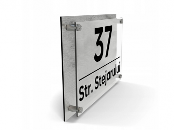Plăcuţă 3D cu număr și/sau adresă casă, din bond și plexiglass trasparent, cu text personalizat 1.-Placuta-din-doua-bucati-dibond-plexiglass-adresa-si-numare-simulare-1-8157