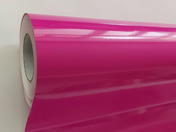 Autocolant magenta lucios, Kointec, 100 cm lăţime, racletă de aplicare inclusă la fiecare comandă.