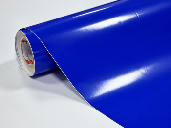 Autocolant albastru lucios Oracal 641G Economy Cal Brilliant Blue 086, lățime 126 cm