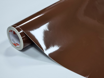 Autocolant maro lucios Oracal Economy Cal, 641G800 Nougat Brown, 100 cm lățime