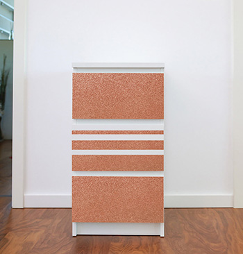 Autocolant decorativ Glitter Copper, d-c-fix, cupru cu sclipici, rolă de 67x200 cm