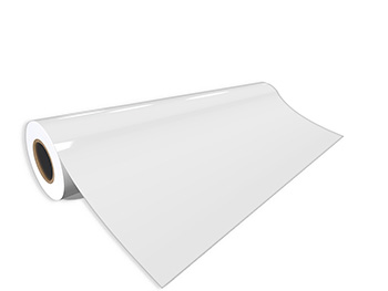 Autocolant alb lucios, Kointec, 100 cm lăţime, racletă de aplicare inclusă la fiecare comandă.