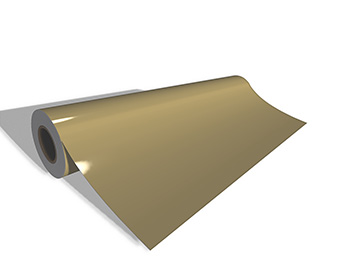 Autocolant auriu lucios Oracal 641G Economy Cal, Gold 091, lățime 100 cm, racletă de aplicare inclusă la fiecare comandă