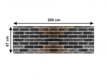 Autocolant perete, Folina, model cărămidă Wels, rolă de 67x200 cm