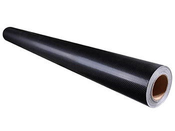 Autocolant negru carbon 4D, Folina, aspect mat, bubblefree, rolă de 152x500 cm