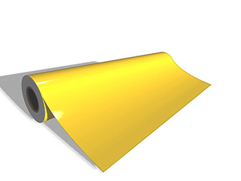 Autocolant galben lucios Oracal 641G Economy Cal, Yellow G021, lățime 100 cm, racletă de aplicare inclusă la fiecare comandă