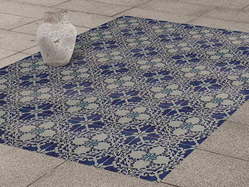 Autocolant-podea-model-floral-albastru-gri-metru-0-3361