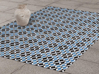 Autocolant gresie şi podele, Folina, model geometric, 120 cm lăţime