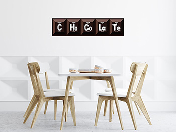 Sticker Pătrățele de ciocolată, Folina, imprimeu pătrățele de ciocolată, autoadeziv Chocolate-simulare-2-4016