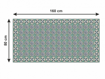 Covor antiderapant pentru bucătărie, din pvc, model Megara, linoleum antiderapant la rolă de 80x158 cm 