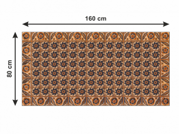 Covor antiderapant pentru bucătărie, din pvc, model Corint, linoleum antiderapant la rolă de 80x158 cm 