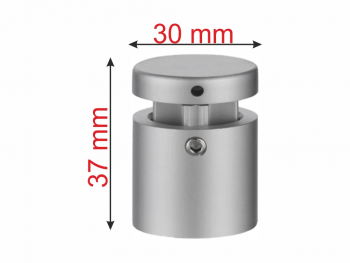 Distanţiere semnalistică satinat, Folina, din aluminiu, 30 x 37 mm Distantiere-semnalistica-30x37mm-argintiu-mat-1-6997