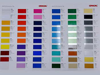 Autocolant roz deschis lucios Oracal Economy Cal, Soft Pink 641G045,100 cm lățime