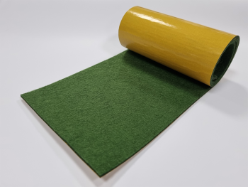 Pâslă autoadezivă, verde kaki, pentru protecție suprafețe, rolă de 20x95 cm
