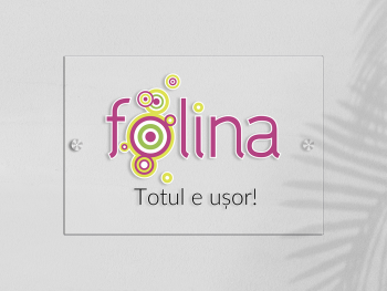 Plăcuță indicatoare personalizată cu nume sau logo, distanțiere incluse Placuta-personalizata-cu-doua-distantiere-9214