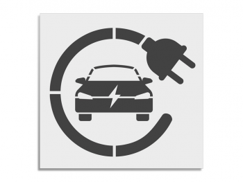 Șablon de semnalizare pentru stațiile de încărcare vehicule electrice, dimensiune la comandă