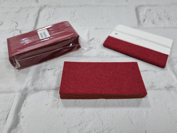 Set de 10 rezerve din pâslă vișinie, autoadezive, pentru raclete Set-rezerve-racleta-pasla-visinie-1-6930