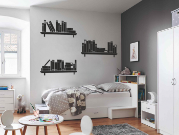 Set stickere rafturi cu cărți, Folina, culoare opțională, 80x110 cm, racletă de aplicare inclusă Set-stickere-tip-rafturi-cu-carti-pentru-camera-copiilor-racleta-inclusa-s1-7569