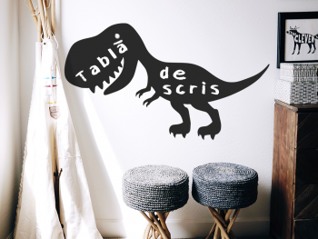 Sticker tip tablă de scris, Folina, model dinozaur, 78x133 cm