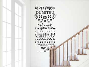 Sticker decorativ citat Sticker-decorativ-personalizabil-In--casa-familie-Folina-1-4615