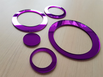 Set 15 stickere oglindă cercuri, Folina, decoraţiune perete din oglindă acrilică mov Set-3-bucati-SOC7-violet-simulare-3-1168
