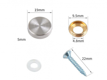 Set de șuruburi cu cap cromat pentru plăci acrilice sau oglinzi, diametru cap 19 mm Surub-cu-cap-crom-pentru-placi-acrilice-sau-oglinzi-3462