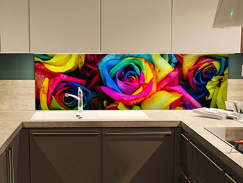 Autocolant perete Trandafiri colorați, Folina, 200x80cm