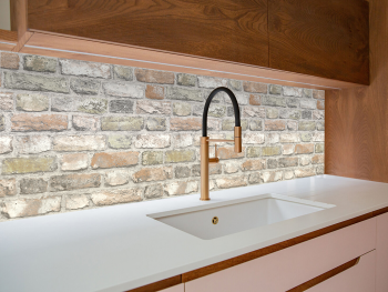 Autocolant perete, Folina, model cărămidă vintage milaneză, rolă de 67x200 cm White-bricks-simulare-1-5029