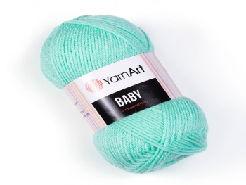 Fir textil Yarn Art Baby verde mint 623, pentru tricotat