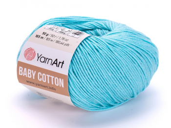 Fir textil Yarn Art Baby Cotton bleu 446, pentru tricotat