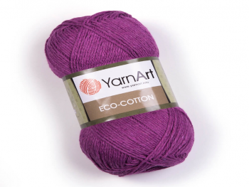 Fir textil Yarn Art Eco Cotton violet 772, pentru tricotat