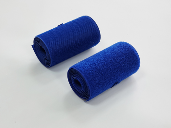 Set bandă arici, Velcro fără adeziv, benzi Hook and Loop, set bandă cu scai și puf ideală pentru cusut, role cu lățimea de 10cm - culoarea albastră