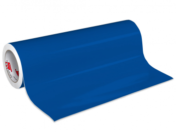 Autocolant albastru gentian lucios Oracal 641G Economy Cal, Gentian Blue 098, rolă 63 cm x 3 m, racletă de aplicare inclusă