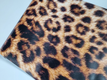 Autocolant decorativ animal print, Dimex Leopard Skin, maro, rolă de 60x270 cm