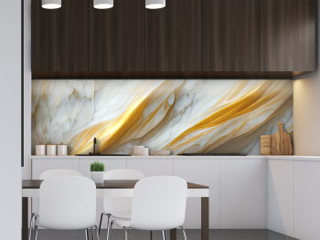 Autocolant faianţă decorativă Gallant, Folina, autoadeziv, marmură aurie, rolă de 67x200 cm