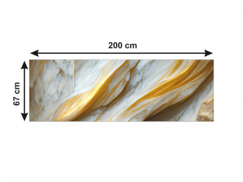 Autocolant faianţă decorativă Gallant, Folina, autoadeziv, marmură aurie, rolă de 67x200 cm