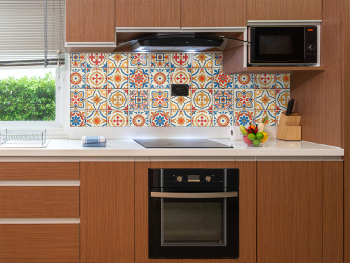 Autocolant faianţă decorativă Colored Tiles, Folina, autoadeziv, multicolor, rolă de 67x200 cm