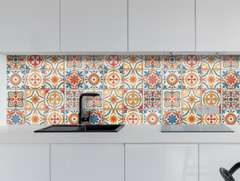 Autocolant faianţă decorativă Colored Tiles, Folina, autoadeziv, multicolor, rolă de 67x200 cm