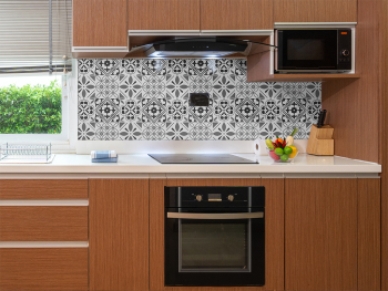 Autocolant faianţă decorativă Grey Tiles, Folina, autoadeziv, gri, rolă de 67x200 cm