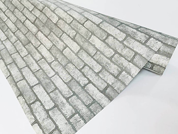 Autocolant perete, Folina, imitaţie cărămidă, gri, rolă de 120 cm x 10 metri autocolant-imitatie-caramida-gri-9309