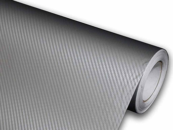 Autocolant gri carbon 3D, Folina, aspect mat, cu tehnologie de eliminare bule aer, rolă de 152x200 cm