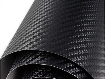 Folie colantare auto carbon 3D negru mat, Folina, material cu tehnologie bubblefree, rolă de 152x200 cm