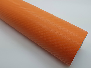 Autocolant portocaliu carbon 3D, Folina, aspect mat, rolă de 152x200 cm lăţime Autocolant portocaliu carbon 3D, Folina, aspect mat, rolă de 152x200 cm lăţime