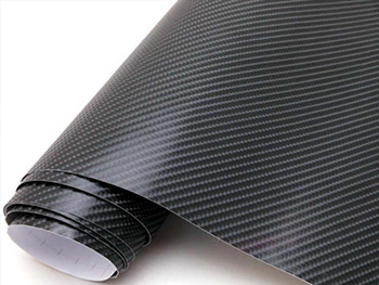 Autocolant negru carbon 4D, Folina, aspect mat, bubblefree, rolă de 152x200 cm