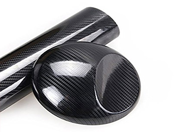 Autocolant negru carbon 5D, Folina, aspect lucios, bubblefree, rolă de 152x200 cm autocolant-carbon-5D-negru-1609
