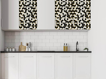 Autocolant decorativ Trendyline Coppas, d-c-fix, imprimeu hexagoane, aspect lucios, 67x150 cm autocolant-decorativ-lucios-trendyline-coppas-67-150-cm-8653