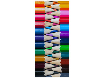 Autocolant uşă Creioane colorate, Folina, model multicolor, rolă de 92x205 cm autocolant-usa-camera-copii-model-colorat-8124