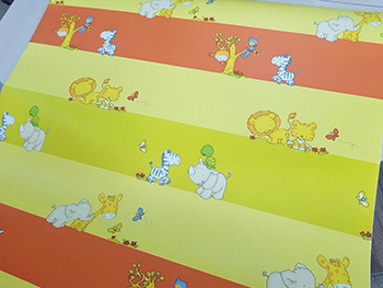 Autocolant colorat Safari, MagicFix, pentru camera copiilor, rola de 100x390 cm 